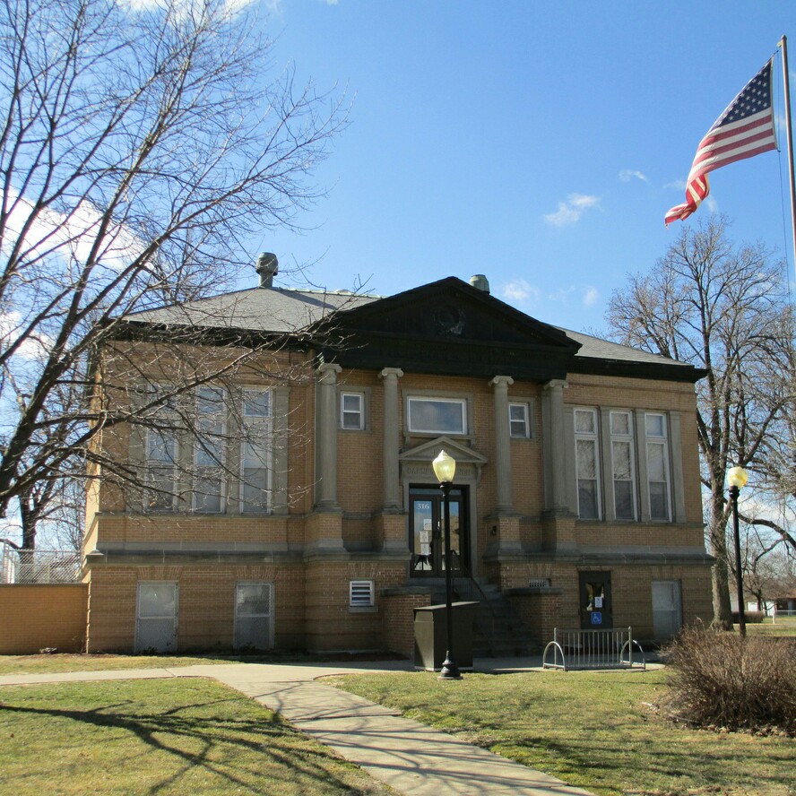 Exterior shot of the Carnegie Branch Library