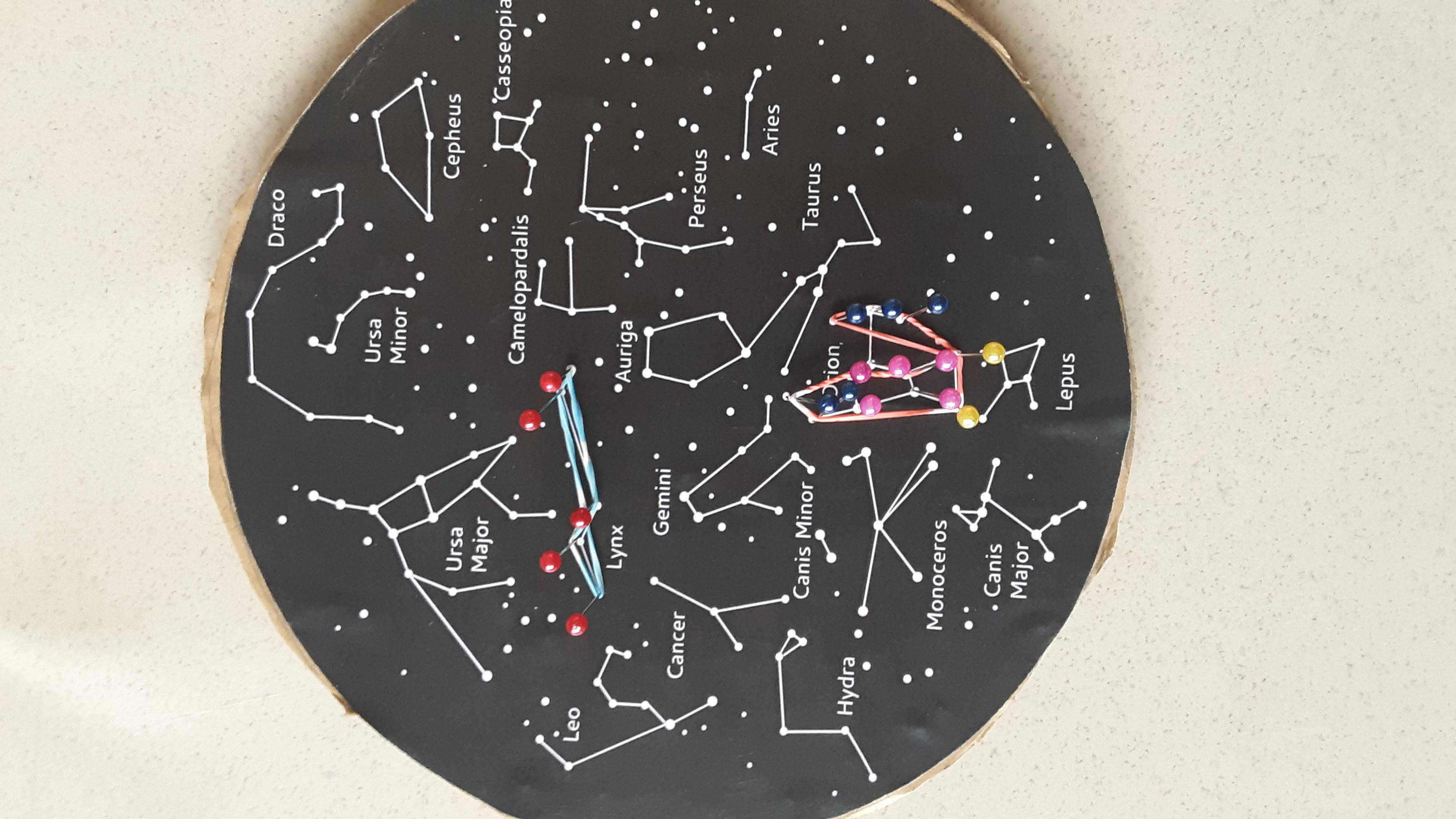 an example of the constellation geoboard