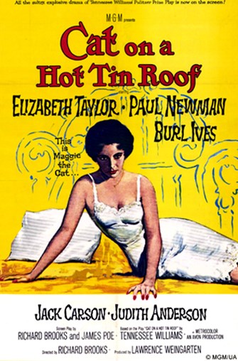Movie Poster for Cat on a Hot Tin Roof