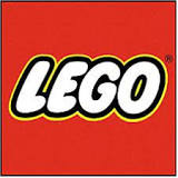 The logo of Lego building blocks