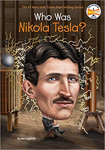 Image of the Who Was Nikola Tesla book cover.