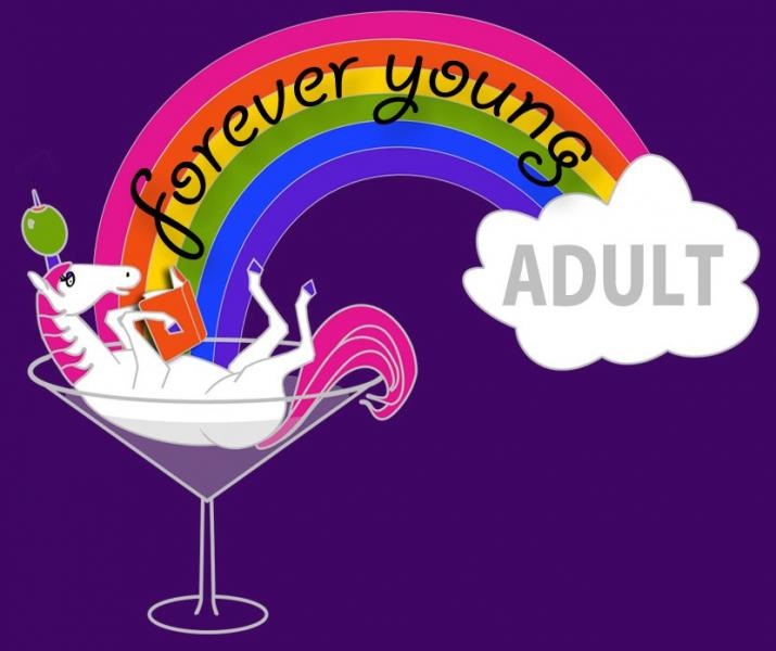 the logo for book club features a unicorn in a martini glass 