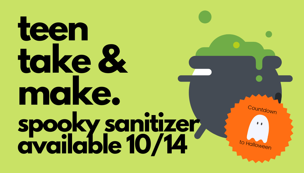 Teen Take and Make Spooky Sanitizer