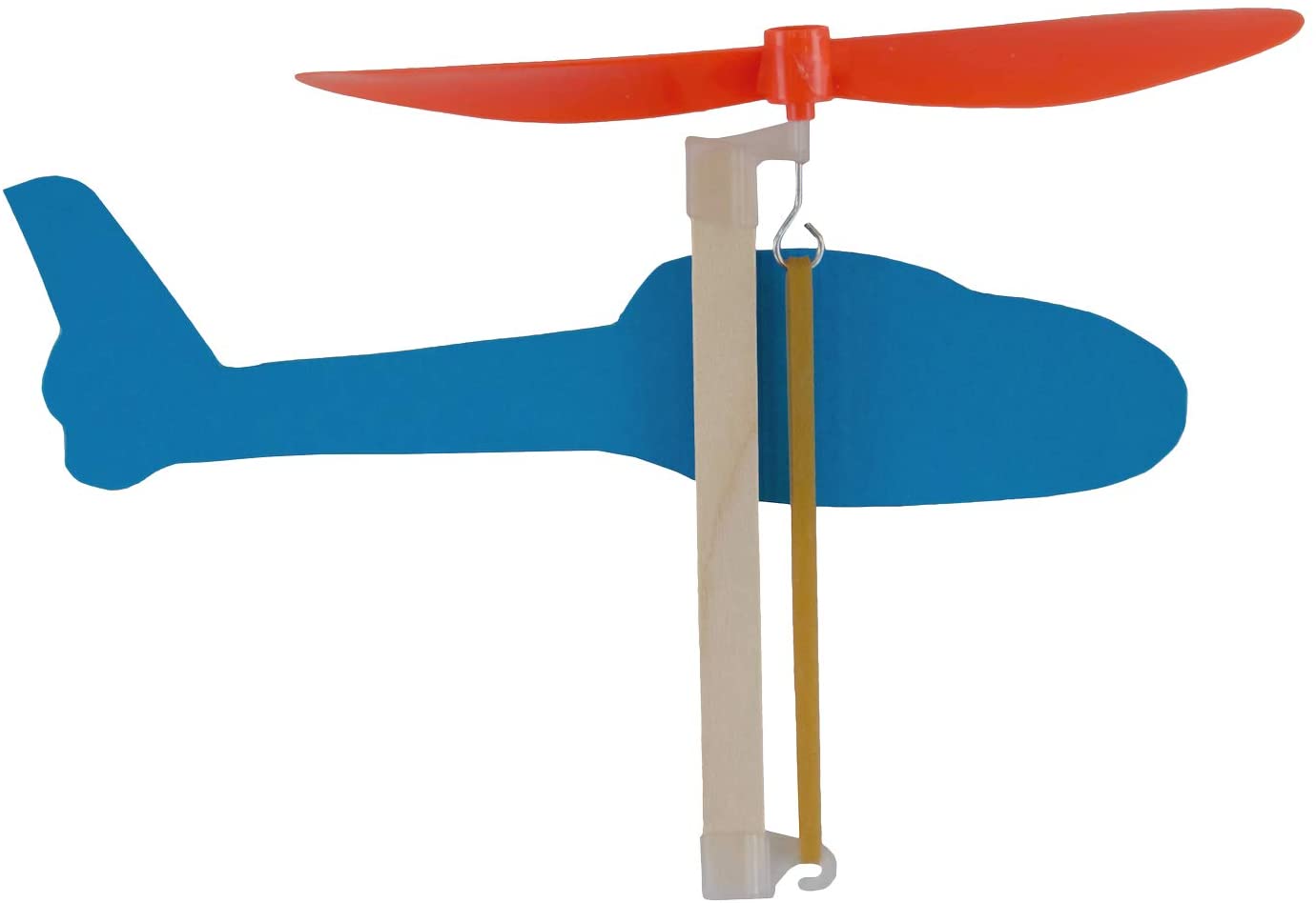 a rubber band helicopter toy