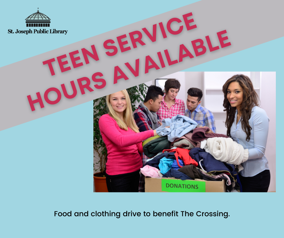 Image of teens sorting clothing donations