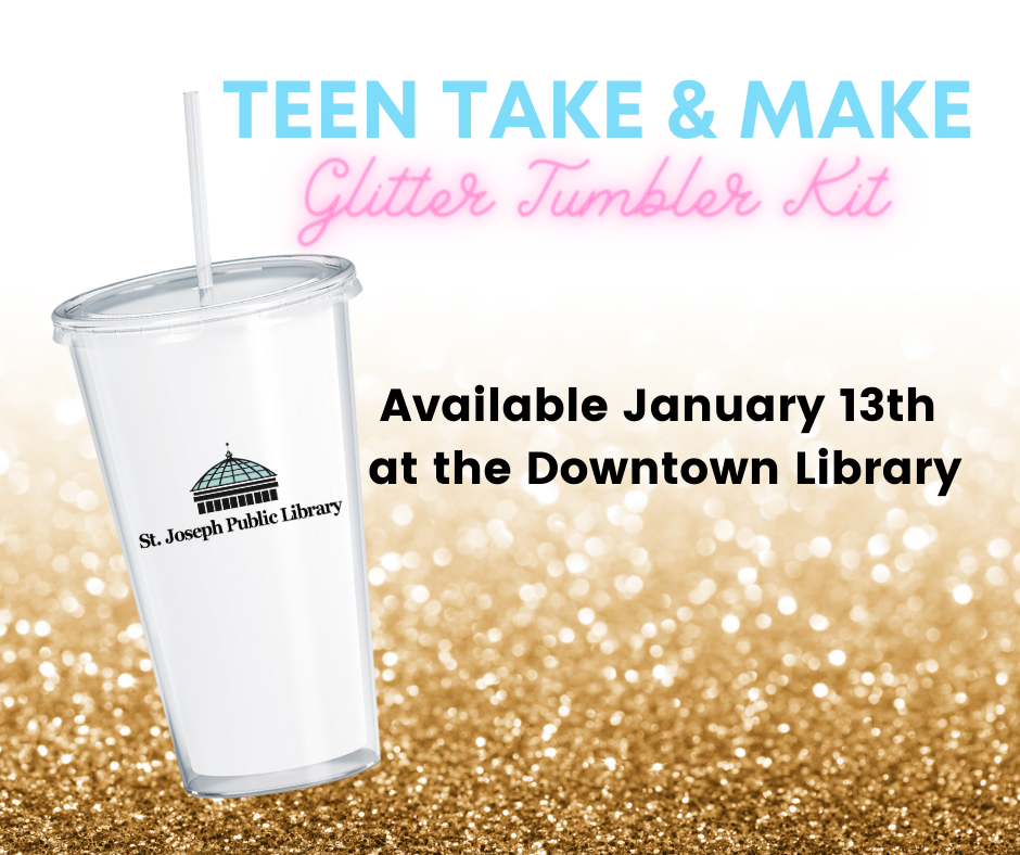 Image of clear plastic tumbler on a gold glitter background