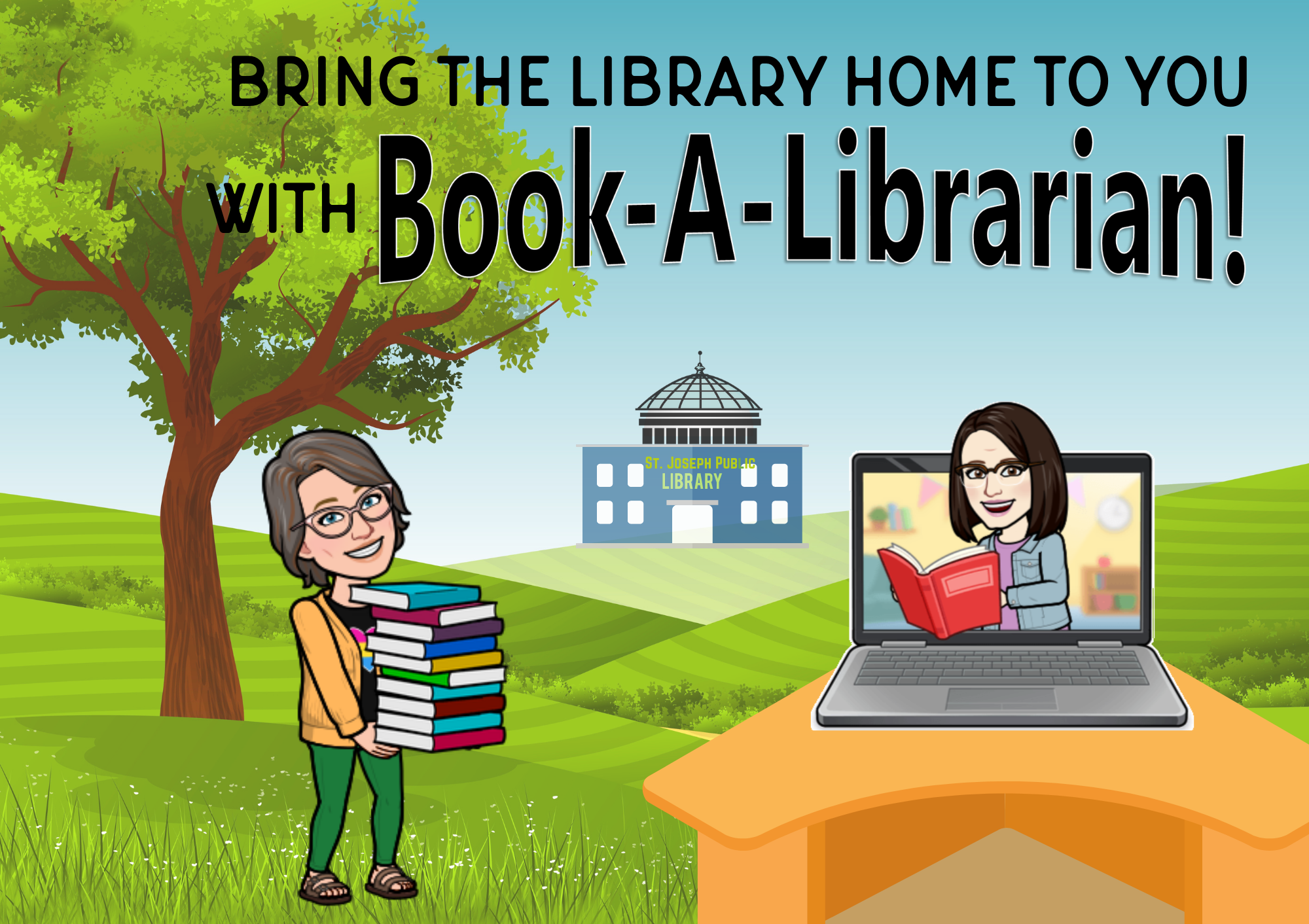 Bring the library home to you with Book A Librarian!