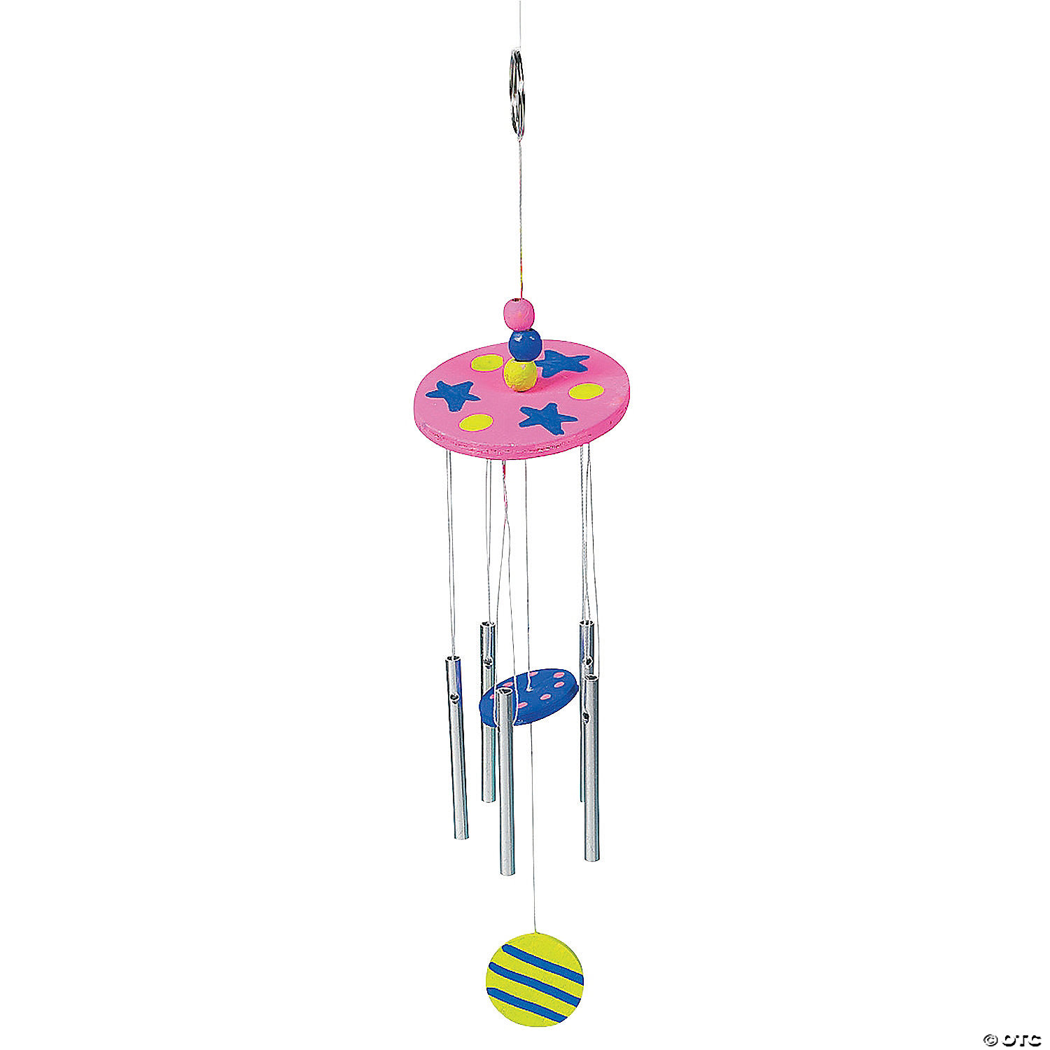 decorated DIY windchime craft for kids