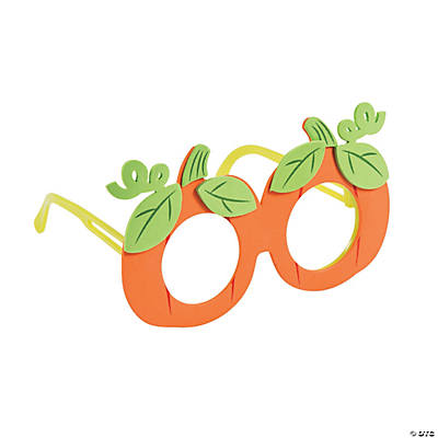eyeglasses shaped like pumpkins