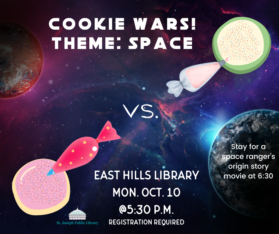 Cookie Wars Space Theme East HIlls LIbrary October 10 @ 5:30