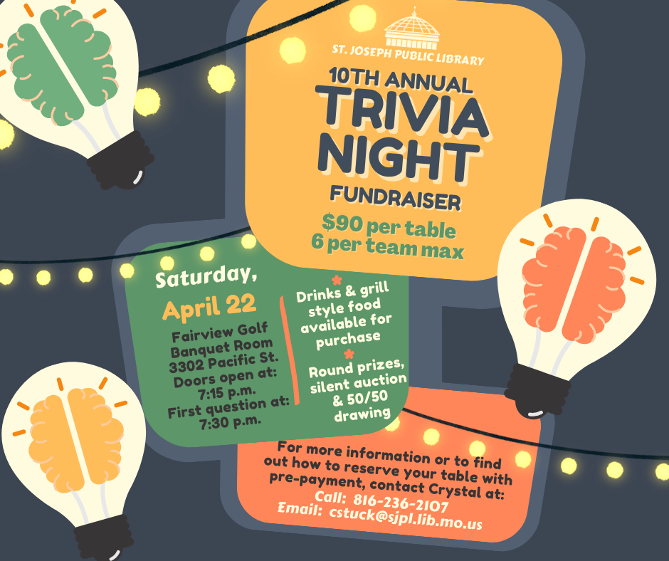 Trivia Night flyer with date, time, location
