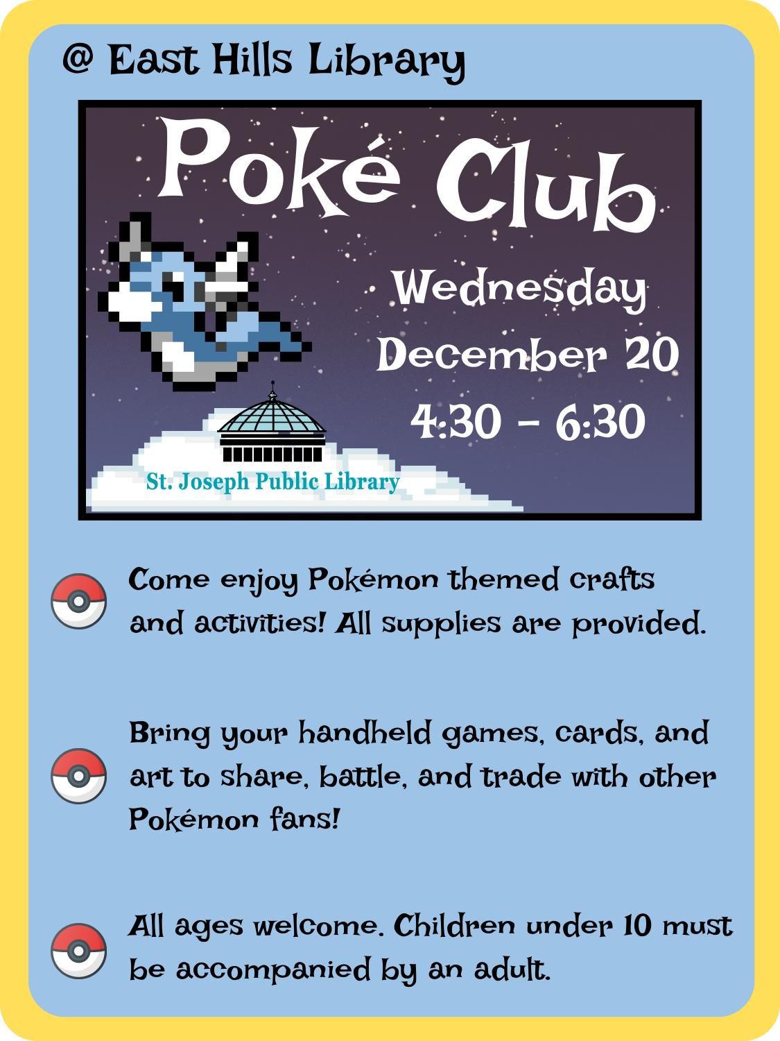 December Poké Club Flyer