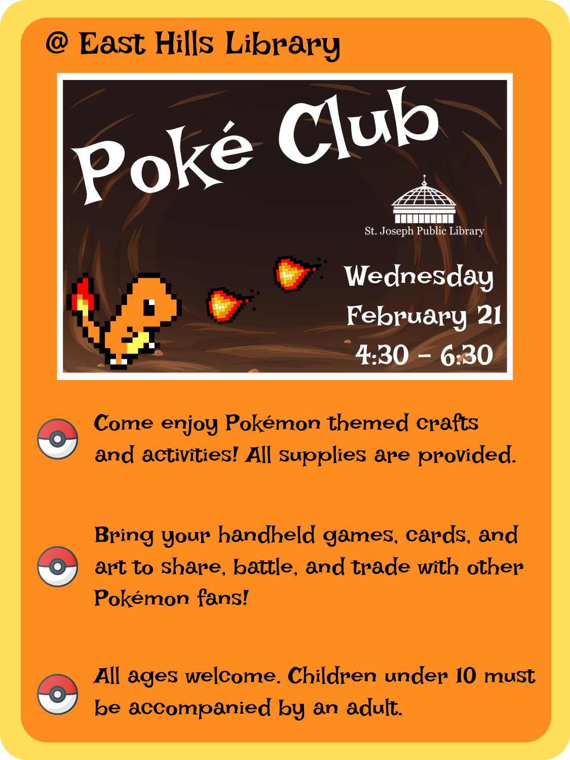February Poké Club Flyer