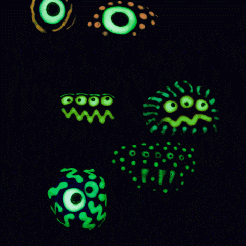 Glow in the dark rocks