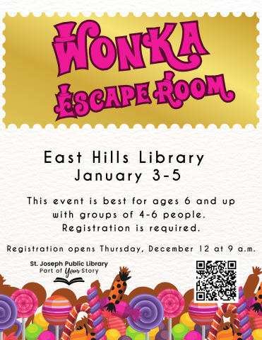 Wonka Escape Room, East Hills Library