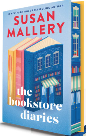 book with books drawn on the edges