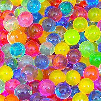 colorful water beads