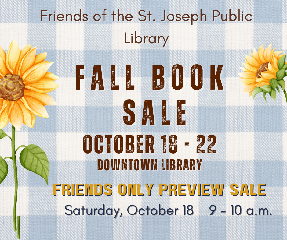 Fall Book Sale October 18 - 22 Downtown Library