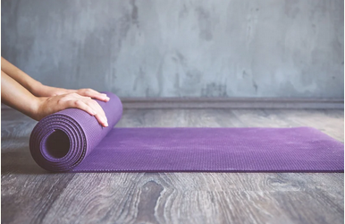 purple yoga mat
